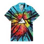 Hawaiian Shirt Front A Pink Floyd Psychedelic Hawaiian Shirt - OtherBrick