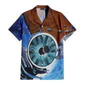 Hawaiian Shirt Front A Pulse Hand Drawing Art Hawaiian Shirt Copy - OtherBrick
