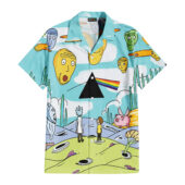 Hawaiian Shirt Front A Rick And Morty X Dark Side Of The Moon Hawaiian Shirt - OtherBrick