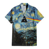 Hawaiian Shirt Front A Starry Night Dark Side Of The Moon Van Gogh Hawaiian Shirt Copy - OtherBrick