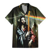 Hawaiian Shirt Front A The Prophecy Of Prog David Gilmour Jesus Hawaiian Shirt Copy - OtherBrick