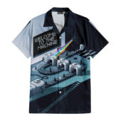 Hawaiian Shirt Front A Welcome To The Machine Hawaiian Shirt - OtherBrick