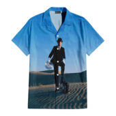 Hawaiian Shirt Front A Wish You Were Here Desert Man In Bowler Hawaiian Shirt Copy - OtherBrick