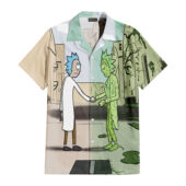 Hawaiian Shirt Front A Wish You Were Here X Rick Sanchez Hawaiian Shirt - OtherBrick