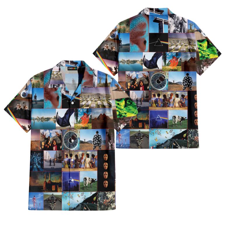 The Dark Side Of The Moon In The Wall Art Hawaiian Pink Floyd Shirt