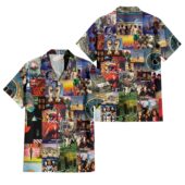 Hawaiian Shirt Front Back Pink Floyd Albums Collage Hawaiian Shirt - OtherBrick