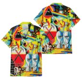 Hawaiian Shirt Front Back The Wall Dsotm The Division Bell Atom Heart Mother - OtherBrick