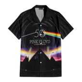 Hawaiian Shirt Front The Dark Side Of The Moon 50th Anniversary Pyramid Night Sky Hawaiian Shirt - OtherBrick