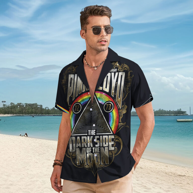 Dark Side Of The Moon 1972 1973 Hawaiian Pink Floyd Shirt Dark Side Of The Moon 1972 1973 Hawaiian Pink Floyd Shirt