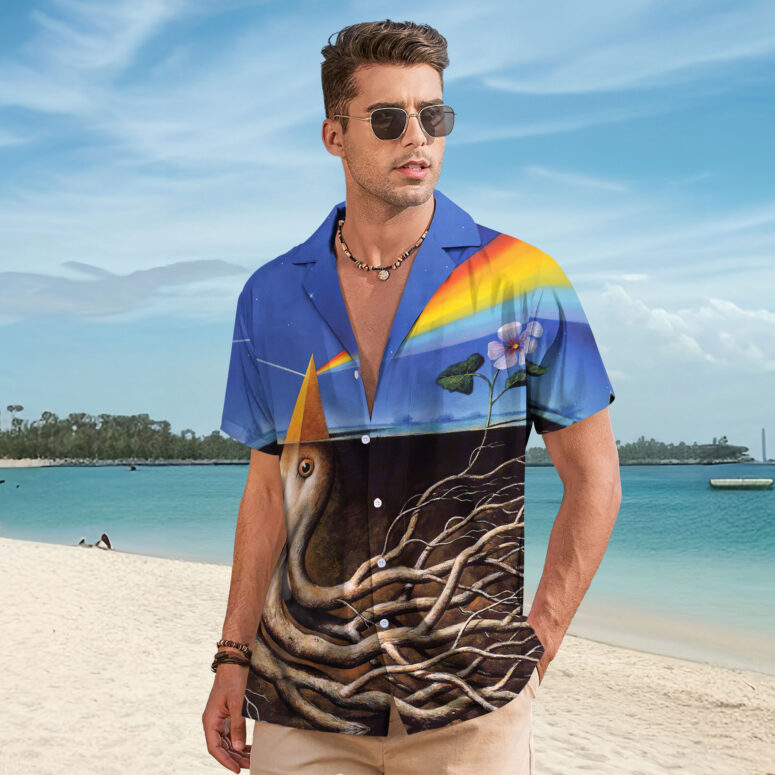 Dark Side Of the Root Art Hawaiian Pink Floyd Shirt Dark Side Of the Root Art Hawaiian Pink Floyd Shirt