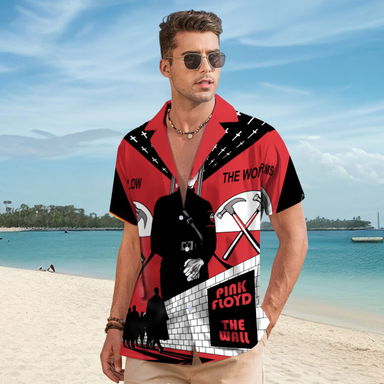 Pink Floyd Escape from The Wall Hawaiian Shirt Pink Floyd Escape from The Wall Hawaiian Shirt