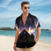 Hawaiian Shirt Man A Pyramid Galaxy The Dark Side Of The Moon Pink Floyd Hawaiian Shirt Copy - OtherBrick