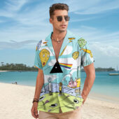 Hawaiian Shirt Man A Rick And Morty X Dark Side Of The Moon Hawaiian Shirt - OtherBrick