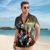 Hawaiian Shirt Man A The Prophecy Of Prog David Gilmour Jesus Hawaiian Shirt Copy - OtherBrick