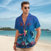 Hawaiian Shirt Man A The Wall Hammer Flower Screaming Face Hawaiian Shirt - OtherBrick