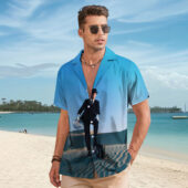 Hawaiian Shirt Man A Wish You Were Here Desert Man In Bowler Hawaiian Shirt Copy - OtherBrick