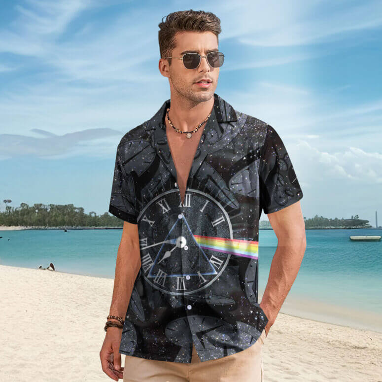 The Dark Side Of The Moon In The Wall Art Hawaiian Pink Floyd Shirt The Dark Side Of The Moon In The Wall Art Hawaiian Pink Floyd Shirt
