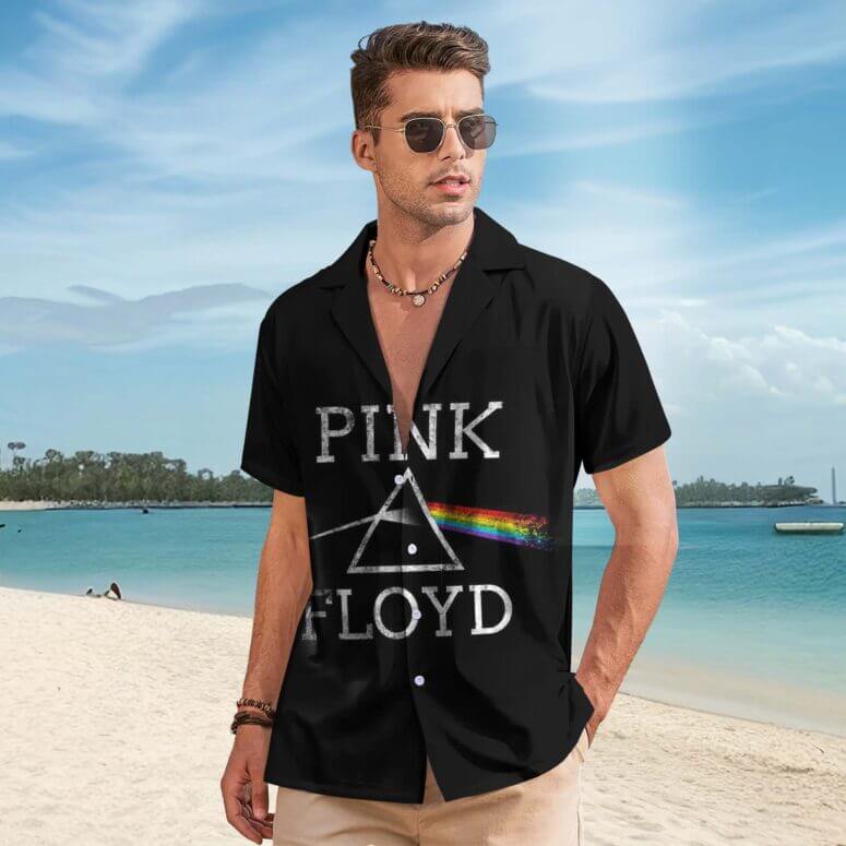 The Dark Side Of The Moon In The Wall Art Hawaiian Pink Floyd Shirt The Dark Side Of The Moon In The Wall Art Hawaiian Pink Floyd Shirt