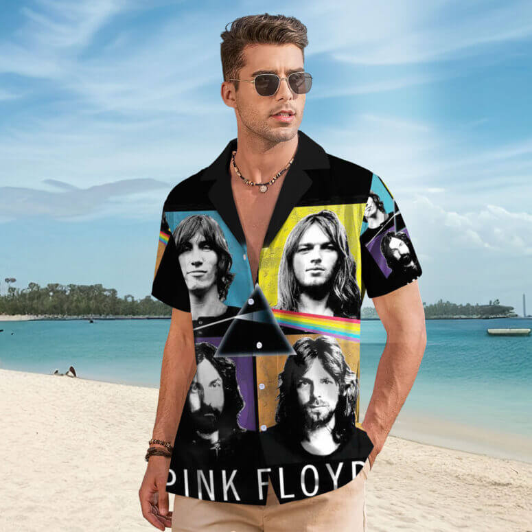 The Dark Side Of The Moon In The Wall Art Hawaiian Pink Floyd Shirt The Dark Side Of The Moon In The Wall Art Hawaiian Pink Floyd Shirt