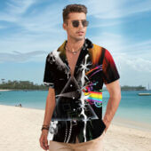 Hawaiian Shirt Man B I Have Been Mad For Fucking Years Dsotm 1973 Acid Wash Hawaiian Shirt - OtherBrick