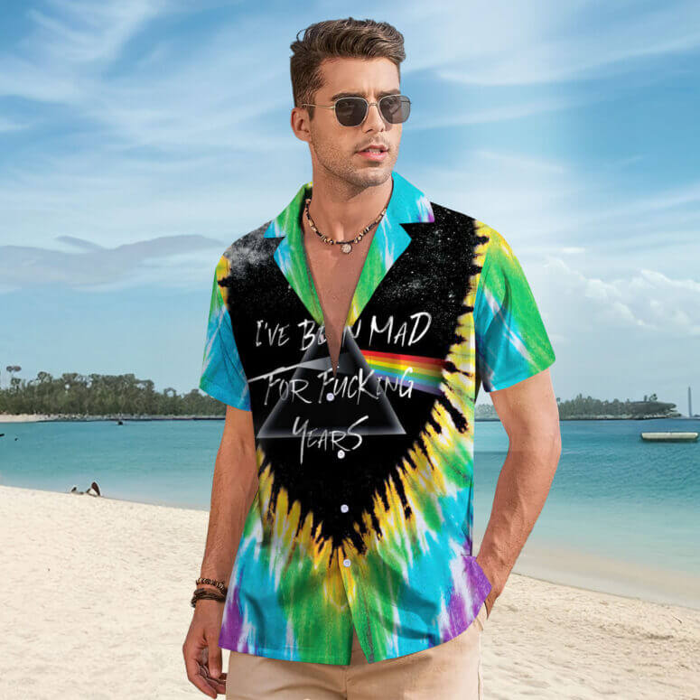 The Dark Side Of The Moon In The Wall Art Hawaiian Pink Floyd Shirt The Dark Side Of The Moon In The Wall Art Hawaiian Pink Floyd Shirt