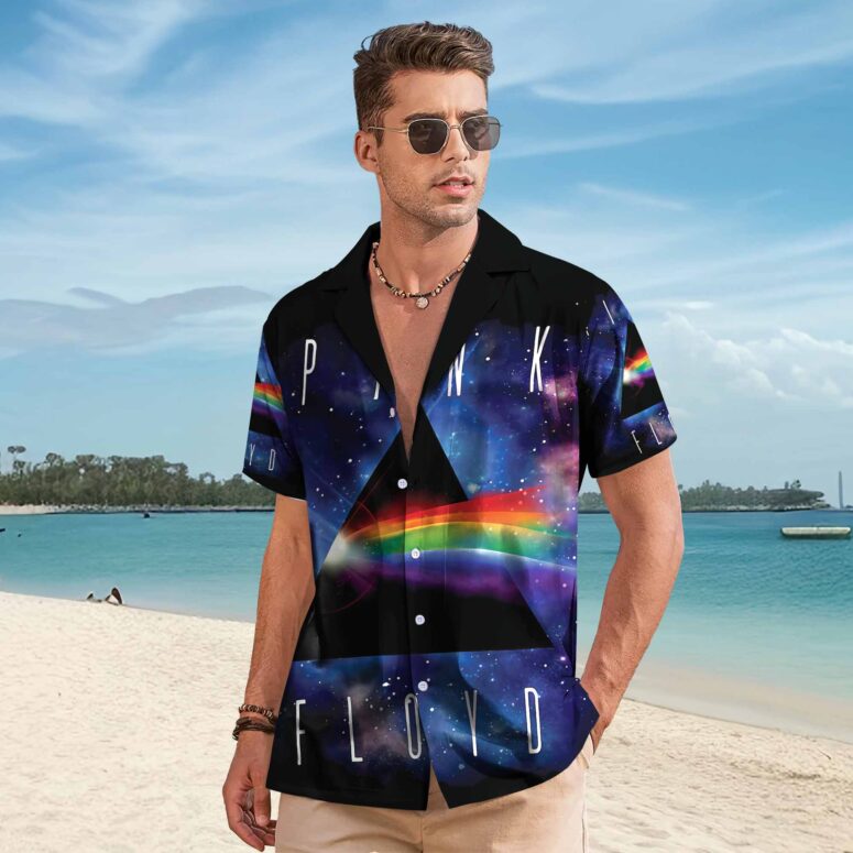 The Dark Side Of The Moon In The Wall Art Hawaiian Pink Floyd Shirt The Dark Side Of The Moon In The Wall Art Hawaiian Pink Floyd Shirt