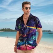 Hawaiian Shirt Man Looking For Dark Side Of The Moon Hawaiian Shirt - OtherBrick
