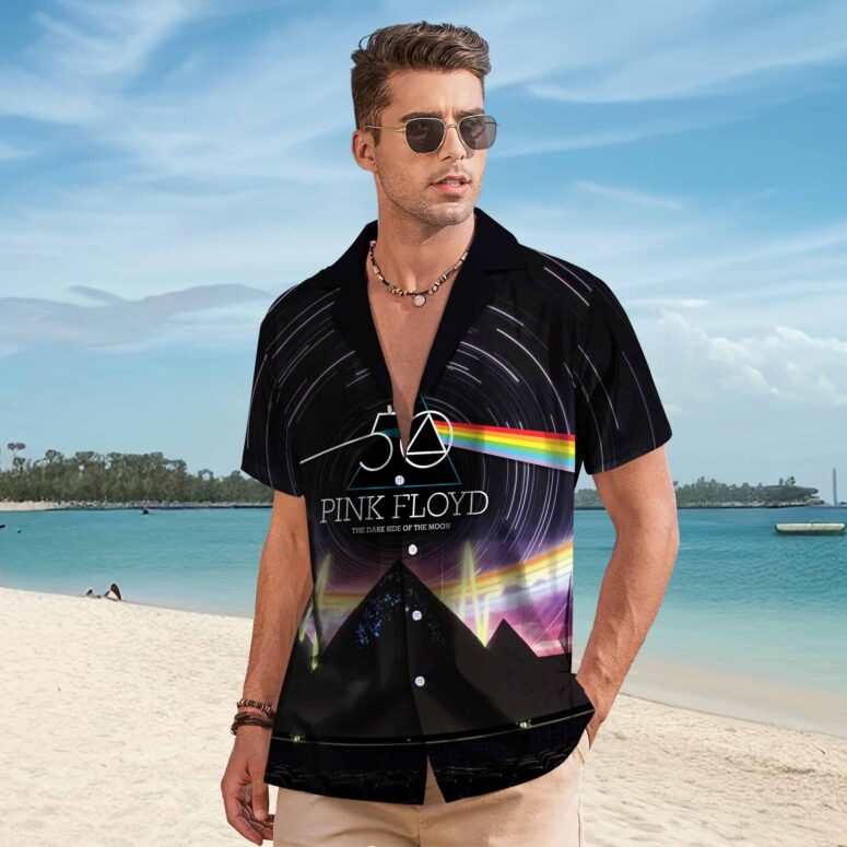 The Dark Side Of The Moon In The Wall Art Hawaiian Pink Floyd Shirt The Dark Side Of The Moon In The Wall Art Hawaiian Pink Floyd Shirt
