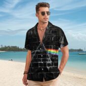 Hawaiian Shirt Man The Dark Side Of The Moon In The Wall Art Hawaiian Shirt - OtherBrick