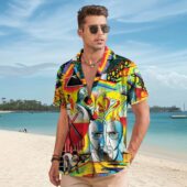 Hawaiian Shirt Man The Wall Dsotm The Division Bell Atom Heart Mother - OtherBrick