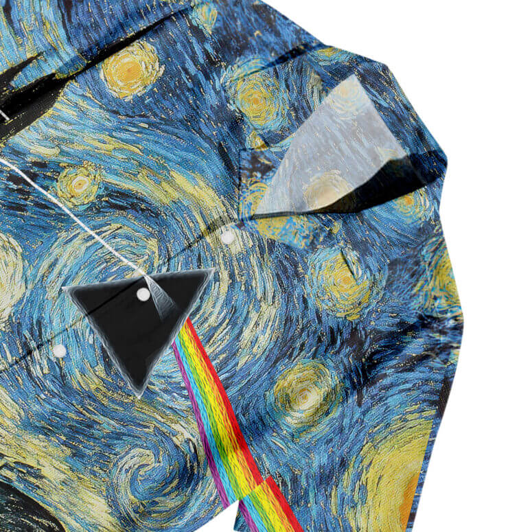 The Dark Side Of The Moon In The Wall Art Hawaiian Pink Floyd Shirt The Dark Side Of The Moon In The Wall Art Hawaiian Pink Floyd Shirt