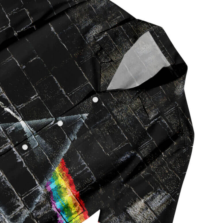 The Dark Side Of The Moon In The Wall Art Hawaiian Pink Floyd Shirt