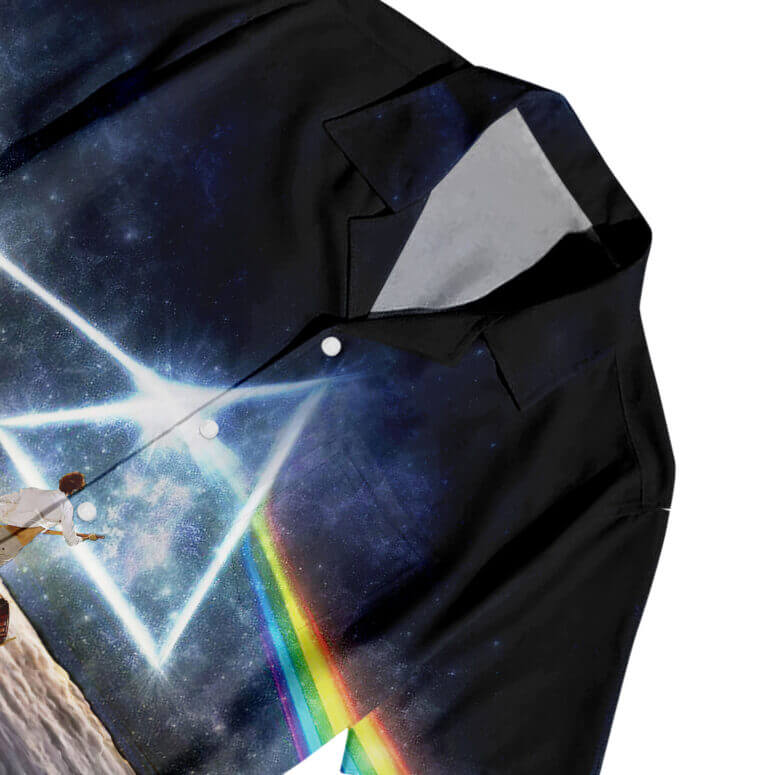 The Dark Side Of The Moon In The Wall Art Hawaiian Pink Floyd Shirt