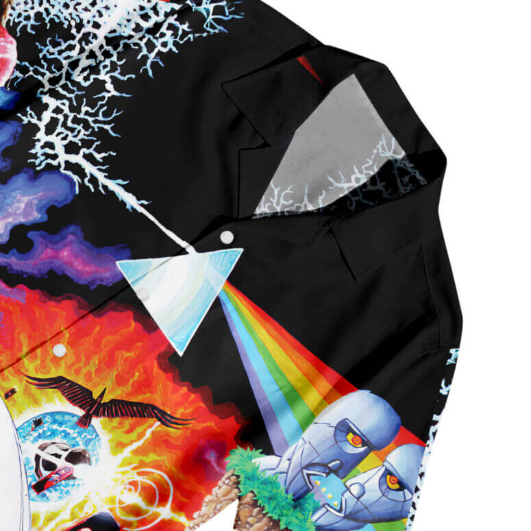 The Dark Side Of The Moon In The Wall Art Hawaiian Pink Floyd Shirt The Dark Side Of The Moon In The Wall Art Hawaiian Pink Floyd Shirt