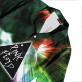 Hawaiian Shirt Pocket B Dark Side Of Moon Galaxy Green Hawaiian Shirt - OtherBrick