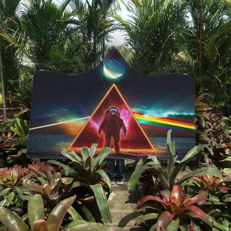 Astronaut Dark Side Of The Moon Pink Floyd Hooded Blanket Astronaut Dark Side Of The Moon Pink Floyd Hooded Blanket