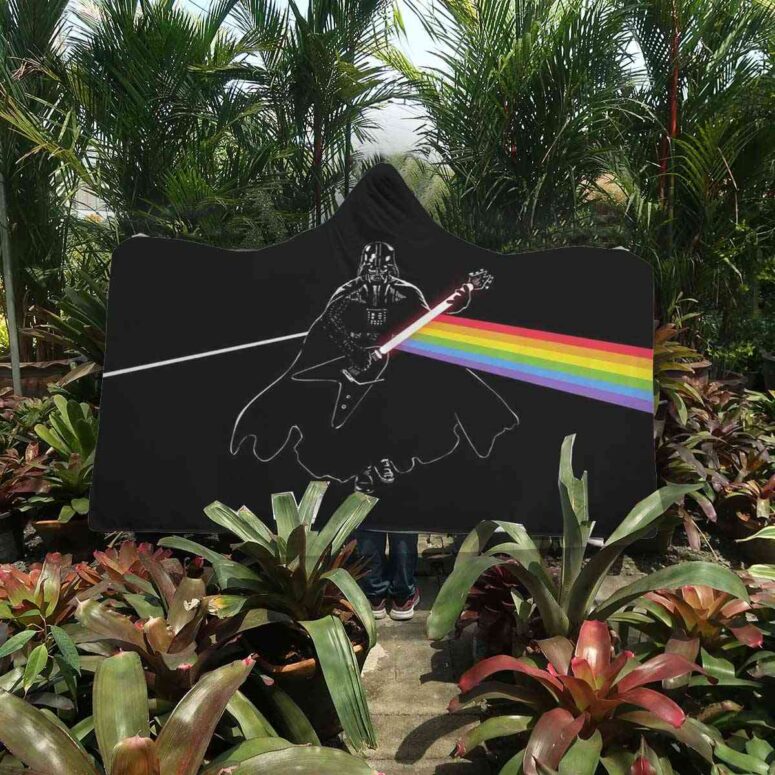 Darth Vader of The Moon Pink Floyd Hooded Blanket Darth Vader of The Moon Pink Floyd Hooded Blanket