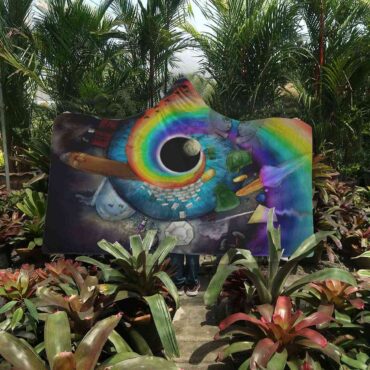 Pink Floyd Album Collage Art Hooded Blanket