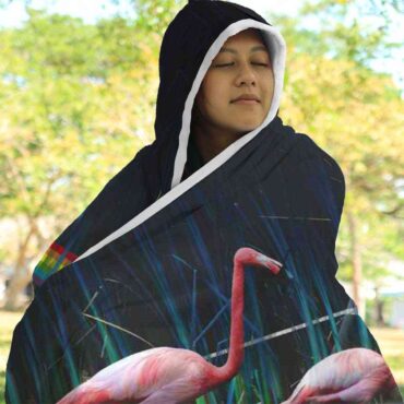 Flamingo DSOTM Pink Floyd Hooded Blanket
