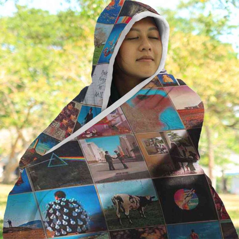 Foot In The Door The Best Of Pink Floyd Hooded Blanket Foot In The Door The Best Of Pink Floyd Hooded Blanket