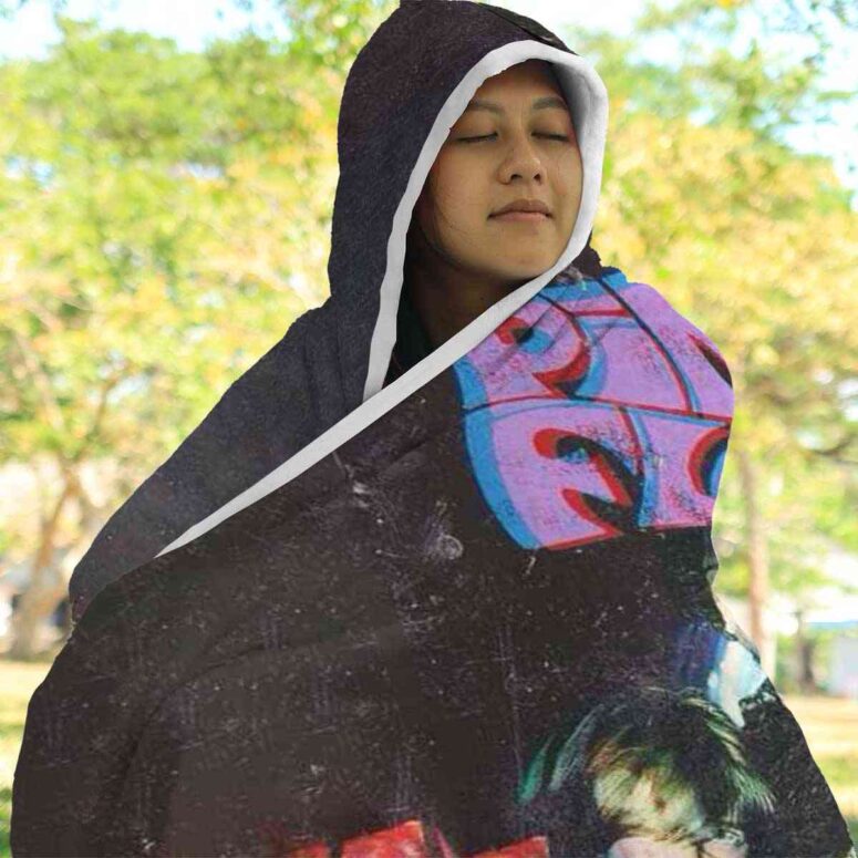 Pink Floyd Psychedelic Art Hooded Blanket Pink Floyd Psychedelic Art Hooded Blanket