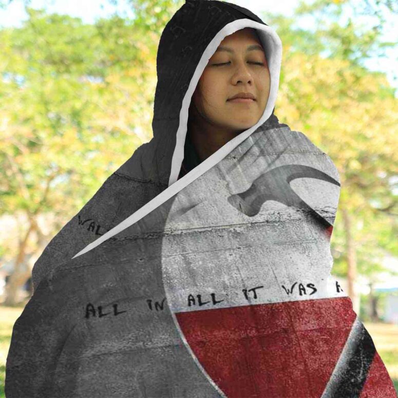 Pink Floyd The Wall All In All Hooded Blanket Pink Floyd The Wall All In All Hooded Blanket