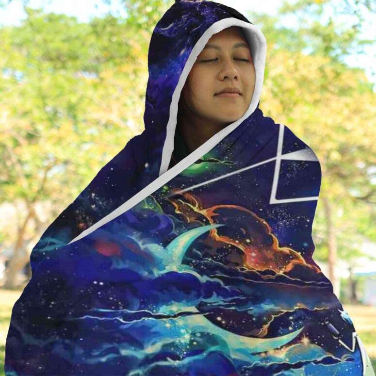 Rick and Morty The Dark Side Of The Moon Pink Floyd Hooded Blanket Rick and Morty The Dark Side Of The Moon Pink Floyd Hooded Blanket