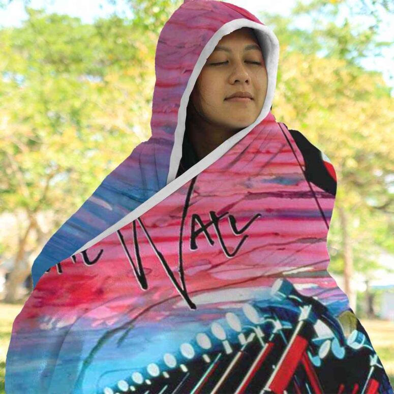 The Wall Hammers and Scream Pink Floyd Hooded Blanket The Wall Hammers and Scream Pink Floyd Hooded Blanket