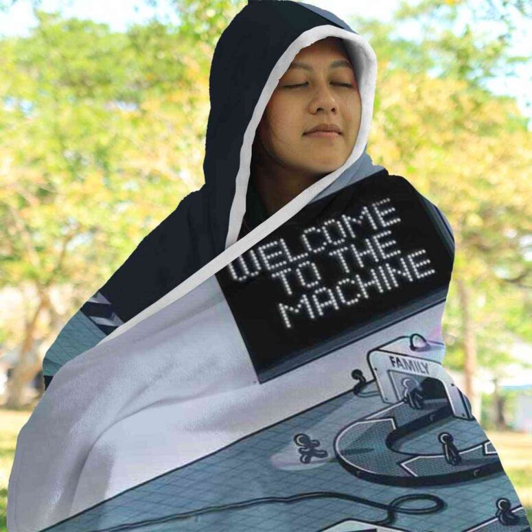 Welcome To The Machine Pink Floyd Hooded Blanket