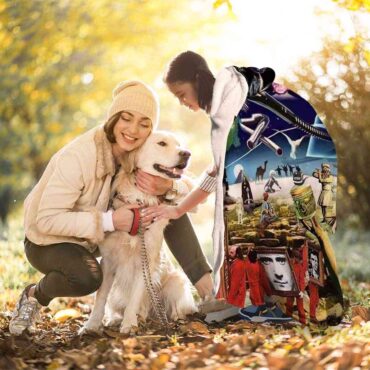 Music is always by your side Pink Floyd Hooded Blanket