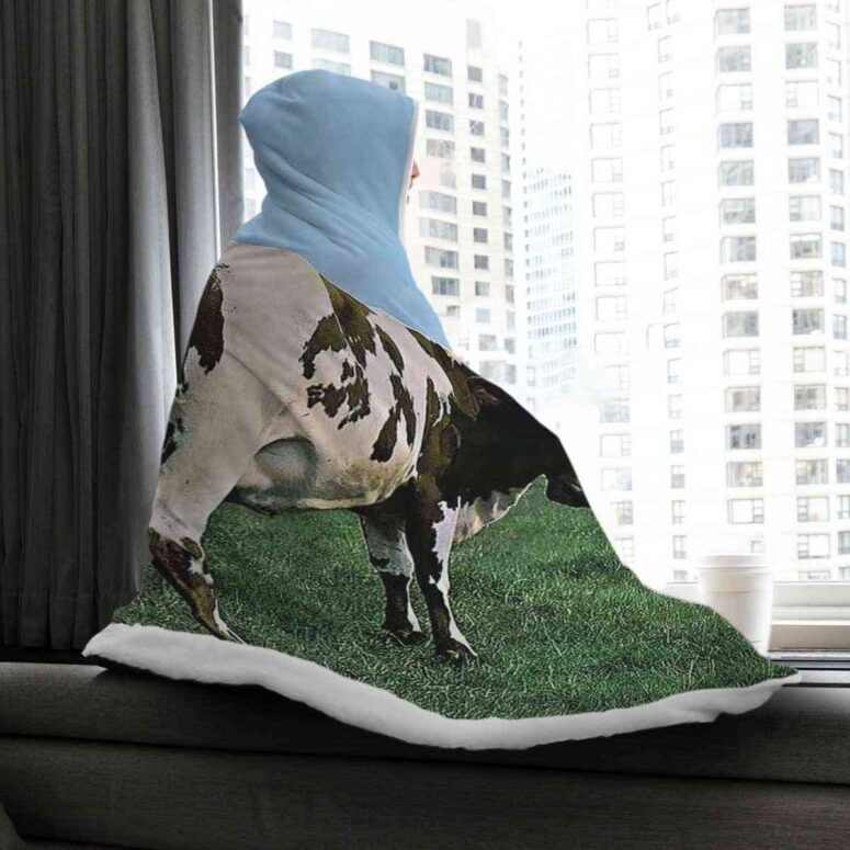 Atom Heart Mother Pink Floyd Hooded Blanket Atom Heart Mother Pink Floyd Hooded Blanket