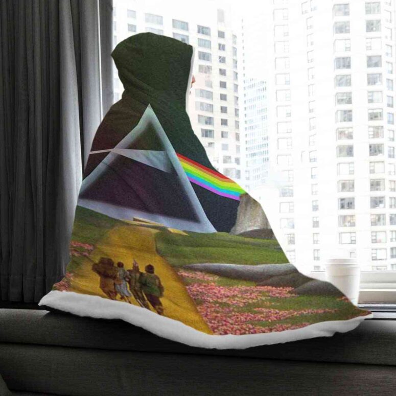 Dark Side of the Rainbow x Wizard of Oz at The Logan Theatre Pink Floyd Hooded Blanket Dark Side of the Rainbow x Wizard of Oz at The Logan Theatre Pink Floyd Hooded Blanket