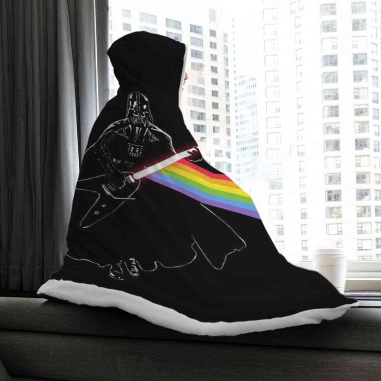 Darth Vader of The Moon Pink Floyd Hooded Blanket Darth Vader of The Moon Pink Floyd Hooded Blanket