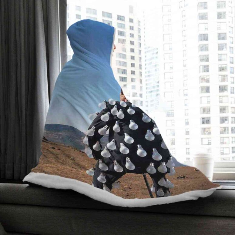 Delicate Sound Of Thunder Pink Floyd Hooded Blanket